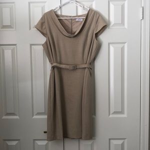 Calvin Klein Tan Dress 14
